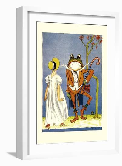 Dorothy and Frogman-John R. Neill-Framed Art Print