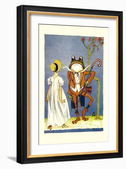 Dorothy and Frogman-John R. Neill-Framed Art Print