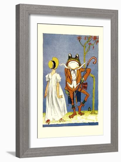 Dorothy and Frogman-John R. Neill-Framed Premium Giclee Print