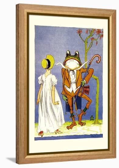 Dorothy and Frogman-John R. Neill-Framed Stretched Canvas