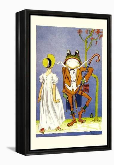 Dorothy and Frogman-John R. Neill-Framed Stretched Canvas