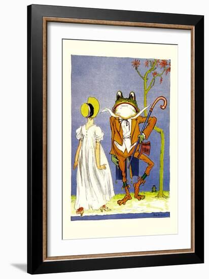 Dorothy and Frogman-John R. Neill-Framed Art Print