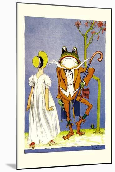 Dorothy and Frogman-John R. Neill-Mounted Art Print
