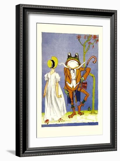 Dorothy and Frogman-John R. Neill-Framed Art Print