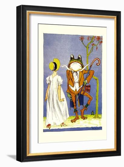 Dorothy and Frogman-John R. Neill-Framed Art Print