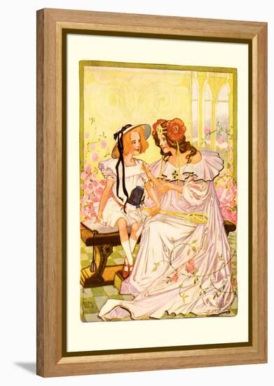 Dorothy and Ozma-John R. Neill-Framed Stretched Canvas