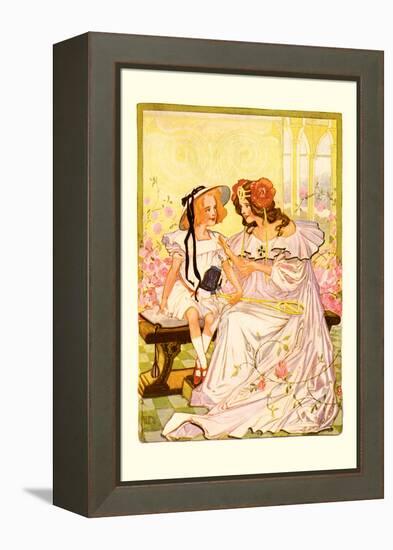 Dorothy and Ozma-John R. Neill-Framed Stretched Canvas
