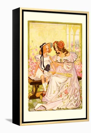 Dorothy and Ozma-John R. Neill-Framed Stretched Canvas