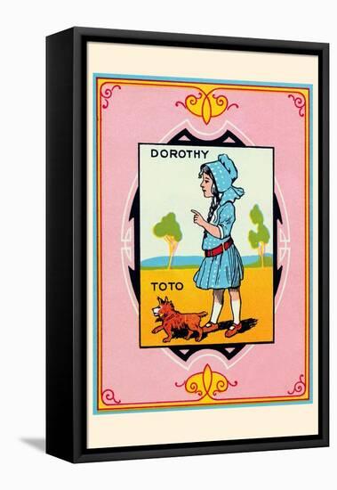Dorothy and Toto-John R. Neill-Framed Stretched Canvas