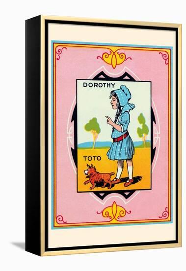 Dorothy and Toto-John R. Neill-Framed Stretched Canvas