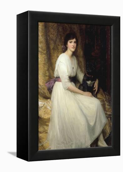 Dorothy, Daughter of Herbert Dicksee, 1917-Frank Bernard Dicksee-Framed Premier Image Canvas