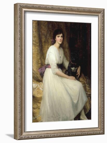 Dorothy, Daughter of Herbert Dicksee, 1917-Frank Bernard Dicksee-Framed Giclee Print