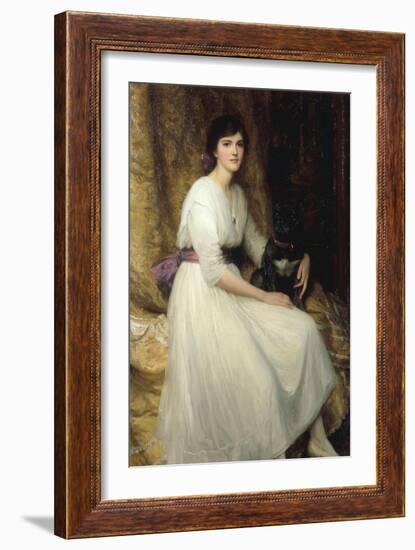 Dorothy, Daughter of Herbert Dicksee, 1917-Frank Bernard Dicksee-Framed Giclee Print