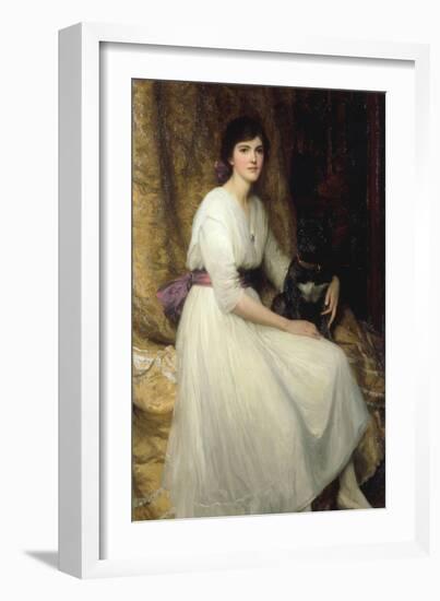 Dorothy, Daughter of Herbert Dicksee, 1917-Frank Bernard Dicksee-Framed Giclee Print