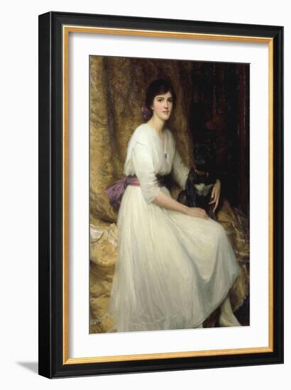 Dorothy, Daughter of Herbert Dicksee, 1917-Frank Bernard Dicksee-Framed Giclee Print