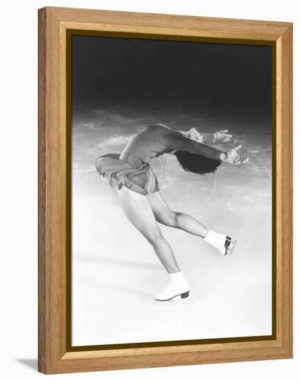 Dorothy Hamill, Star Skater, Performs a Layback Spin-null-Framed Stretched Canvas