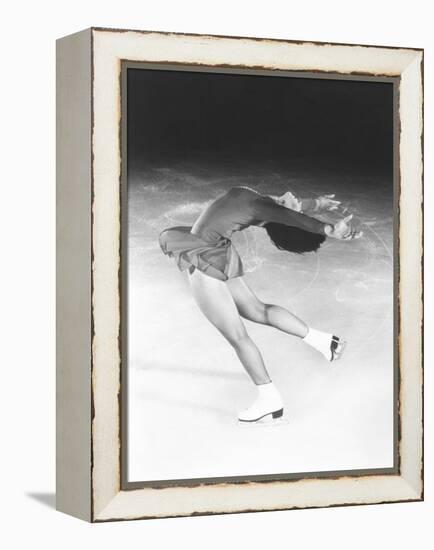 Dorothy Hamill, Star Skater, Performs a Layback Spin-null-Framed Stretched Canvas