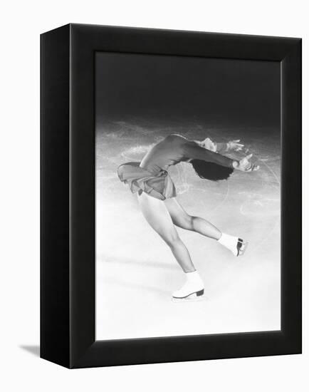 Dorothy Hamill, Star Skater, Performs a Layback Spin-null-Framed Stretched Canvas