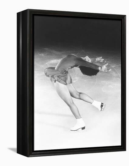 Dorothy Hamill, Star Skater, Performs a Layback Spin-null-Framed Stretched Canvas