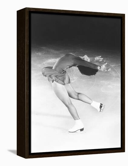 Dorothy Hamill, Star Skater, Performs a Layback Spin-null-Framed Stretched Canvas