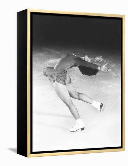 Dorothy Hamill, Star Skater, Performs a Layback Spin-null-Framed Stretched Canvas