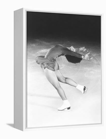 Dorothy Hamill, Star Skater, Performs a Layback Spin-null-Framed Stretched Canvas