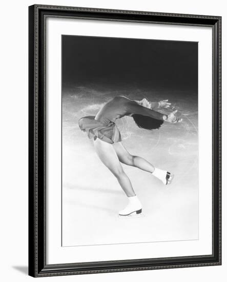 Dorothy Hamill, Star Skater, Performs a Layback Spin-null-Framed Photo