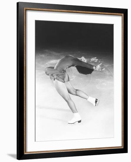 Dorothy Hamill, Star Skater, Performs a Layback Spin-null-Framed Photo