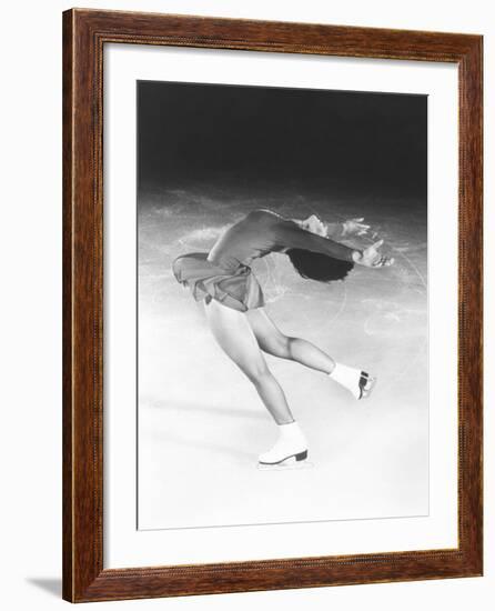 Dorothy Hamill, Star Skater, Performs a Layback Spin-null-Framed Photo