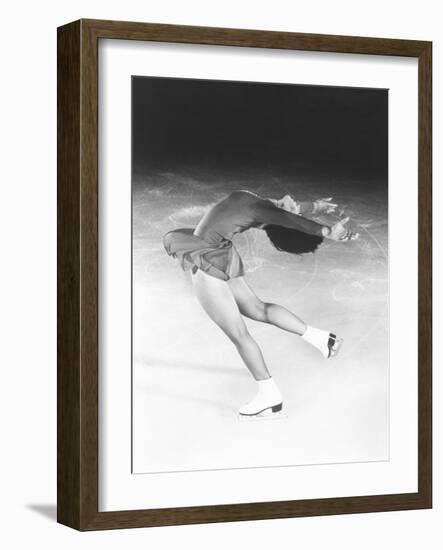 Dorothy Hamill, Star Skater, Performs a Layback Spin-null-Framed Photo