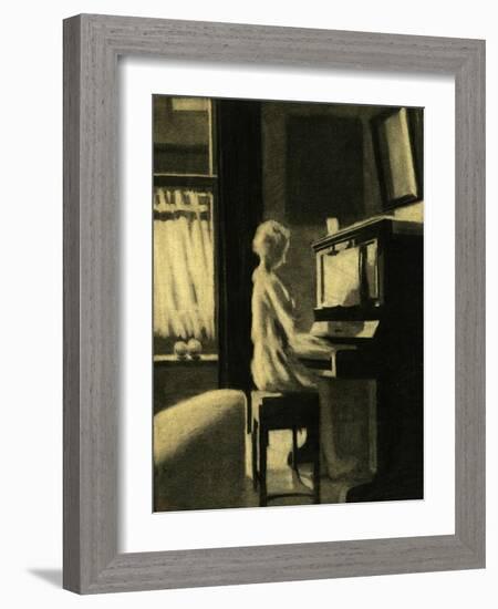 Dorothy Playing the Piano, 30th November 1931-George Adamson-Framed Giclee Print