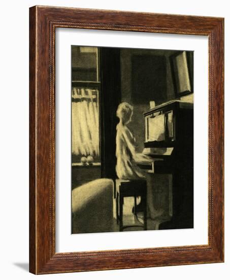 Dorothy Playing the Piano, 30th November 1931-George Adamson-Framed Giclee Print