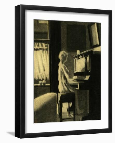 Dorothy Playing the Piano, 30th November 1931-George Adamson-Framed Giclee Print