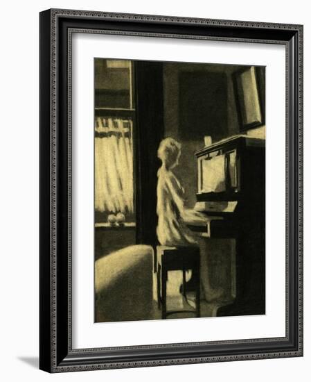 Dorothy Playing the Piano, 30th November 1931-George Adamson-Framed Giclee Print