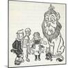 Dorothy, Toto, the Scarecrow, Tinman (Tin Woodman) and the Cowardly Lion, From 'The Wizard Of Oz'-William Denslow-Mounted Giclee Print