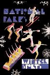 National Park's Winter Sports-Dorothy Waugh-Art Print
