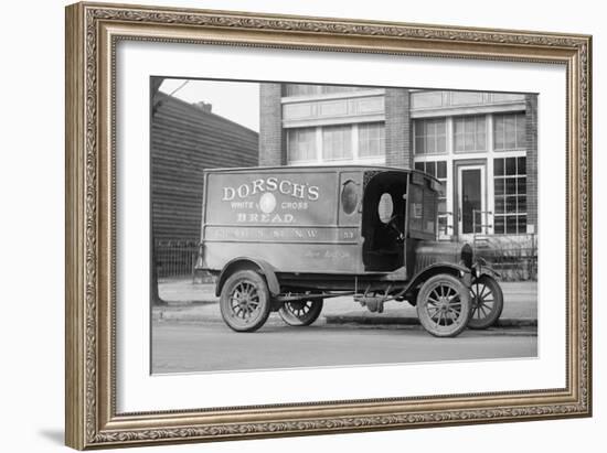 Dorsch's White Cross Bread Delivery Truck-null-Framed Art Print