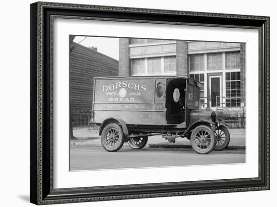 Dorsch's White Cross Bread Delivery Truck-null-Framed Art Print