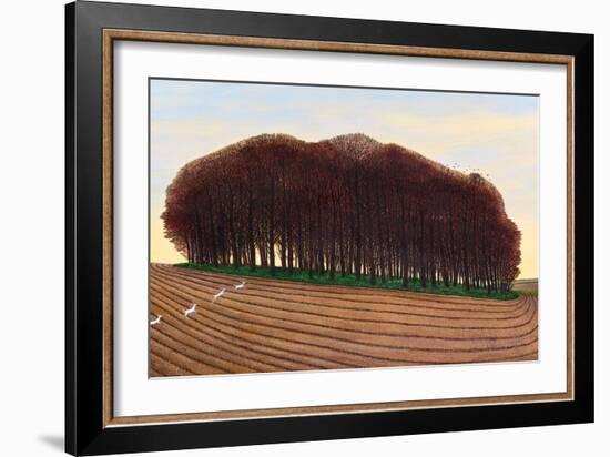 Dorset Clump of Trees, 2012-Liz Wright-Framed Giclee Print