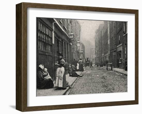 Dorset Street, Spitalfields, East End of London-Peter Higginbotham-Framed Photographic Print