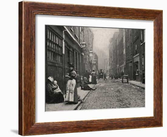 Dorset Street, Spitalfields, East End of London-Peter Higginbotham-Framed Photographic Print