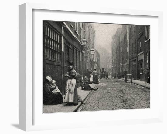 Dorset Street, Spitalfields, East End of London-Peter Higginbotham-Framed Photographic Print