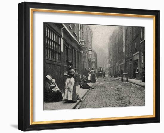 Dorset Street, Spitalfields, East End of London-Peter Higginbotham-Framed Photographic Print