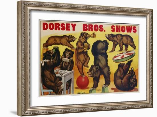 Dorsey Bros. Shows Poster-null-Framed Giclee Print