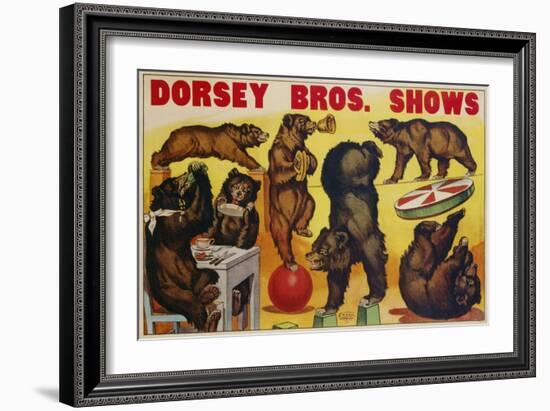 Dorsey Bros. Shows Poster-null-Framed Giclee Print