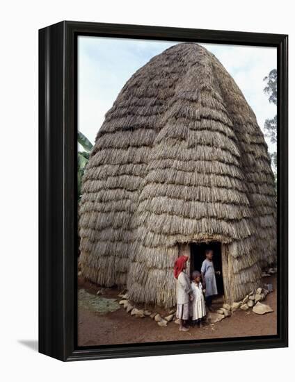 Dorze People Living in Highlands West of Abyssinian Rift Valley, Ethiopia-Nigel Pavitt-Framed Premier Image Canvas