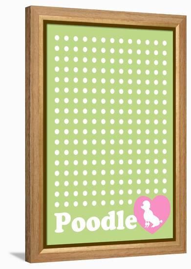 Dot and Poodle Green-Ikuko Kowada-Framed Premier Image Canvas
