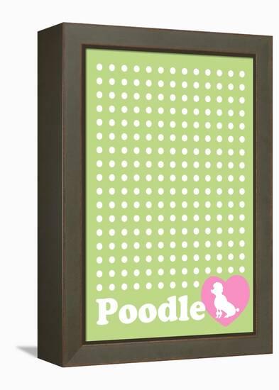 Dot and Poodle Green-Ikuko Kowada-Framed Premier Image Canvas