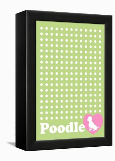 Dot and Poodle Green-Ikuko Kowada-Framed Premier Image Canvas