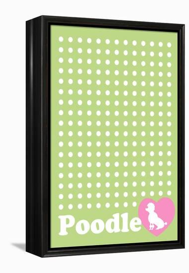 Dot and Poodle Green-Ikuko Kowada-Framed Premier Image Canvas
